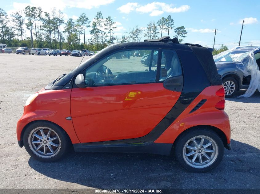 2008 Smart Fortwo Passion VIN: WMEEK31X28K189538 Lot: 40569478