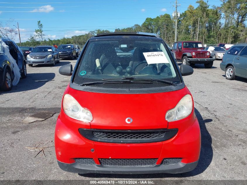 2008 Smart Fortwo Passion VIN: WMEEK31X28K189538 Lot: 40569478