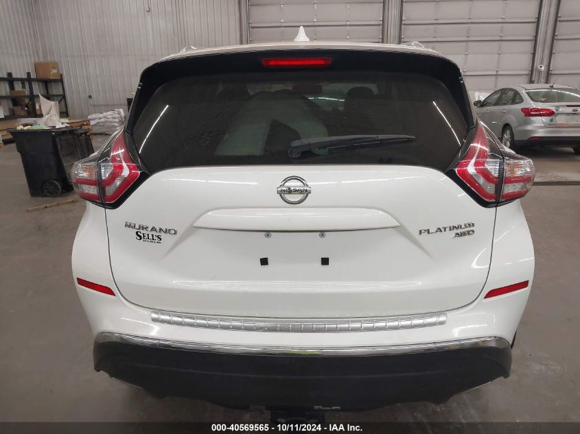 2018 Nissan Murano Platinum VIN: 5N1AZ2MH8JN178079 Lot: 40569565