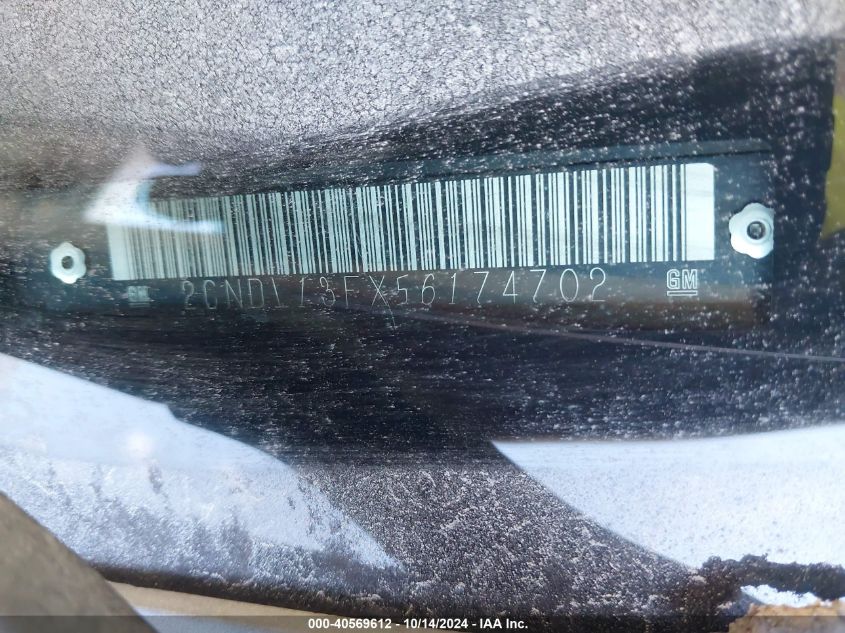 2005 Chevrolet Equinox Ls VIN: 2CNDL13FX56174702 Lot: 40569612