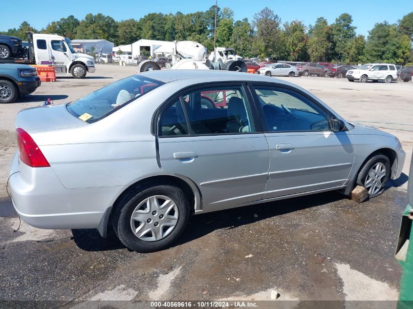 2003 Honda Civic Lx VIN: 2HGES16553H601074 Lot: 40569616