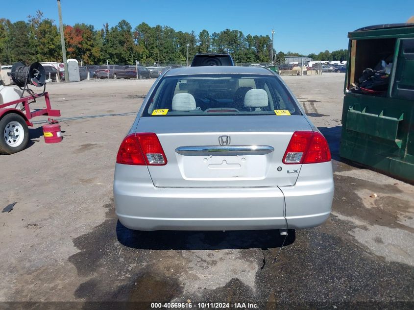 2003 Honda Civic Lx VIN: 2HGES16553H601074 Lot: 40569616