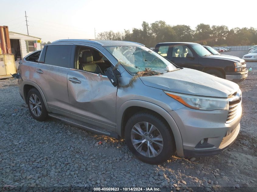 2015 TOYOTA HIGHLANDER XLE V6 - 5TDKKRFH3FS097043