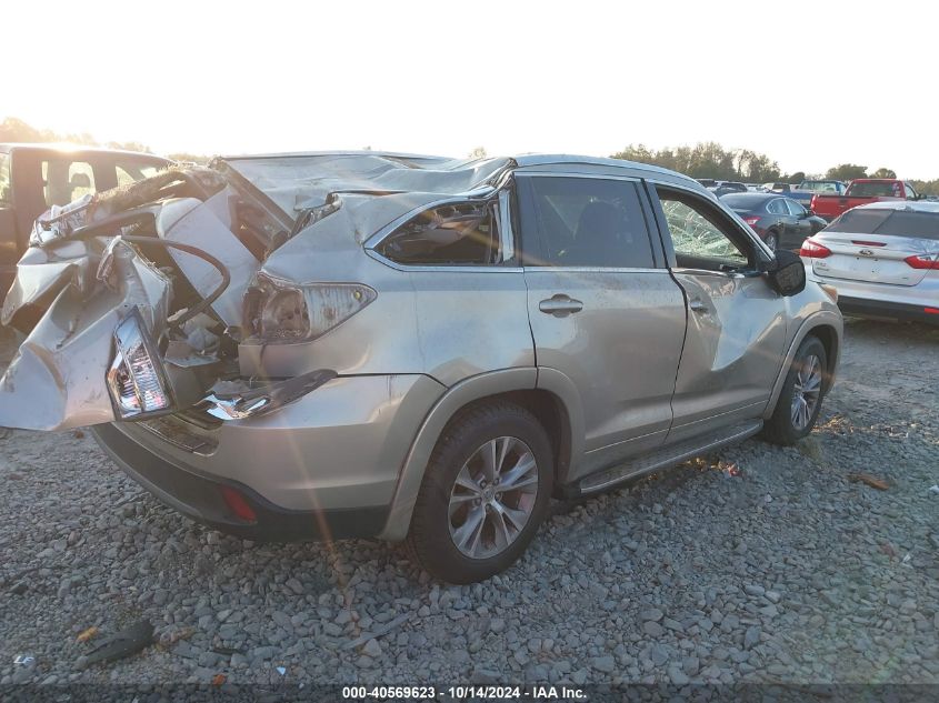 2015 TOYOTA HIGHLANDER XLE V6 - 5TDKKRFH3FS097043