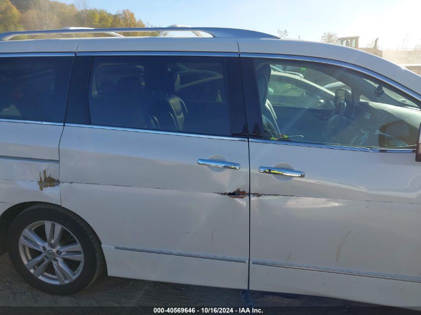 2011 Nissan Quest Sl VIN: JN8AE2KP2B9009300 Lot: 40569646