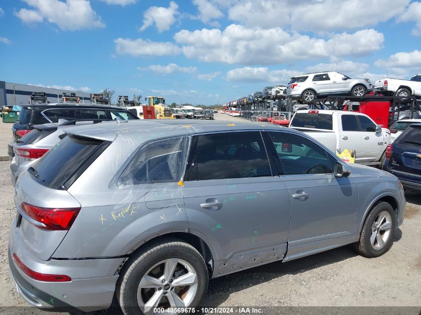 2022 Audi Q7 Premium 45 Tfsi Quattro Tiptronic VIN: WA1AJBF70ND021457 Lot: 40569675