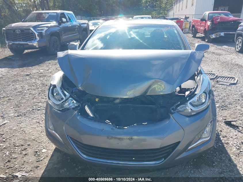 KMHDH4AE5GU574586 2016 Hyundai Elantra Value Edition