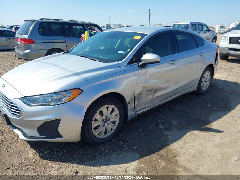 2019 Ford Fusion S VIN: 3FA6P0G73KR171228 Lot: 40569695