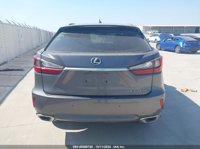 2016 Lexus Rx 350 VIN: 2T2ZZMCA7GC019004 Lot: 40569748