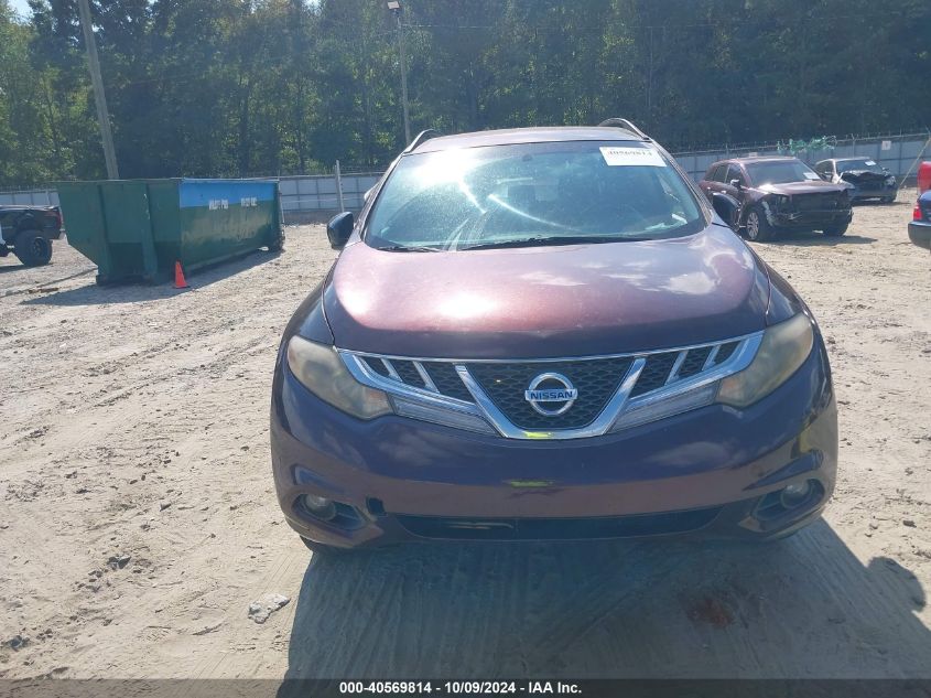 2013 Nissan Murano Sv VIN: JN8AZ1MW1DW315900 Lot: 40569814