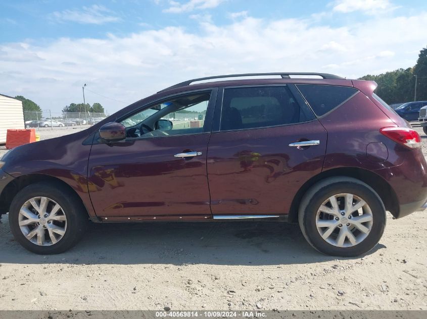 2013 Nissan Murano Sv VIN: JN8AZ1MW1DW315900 Lot: 40569814