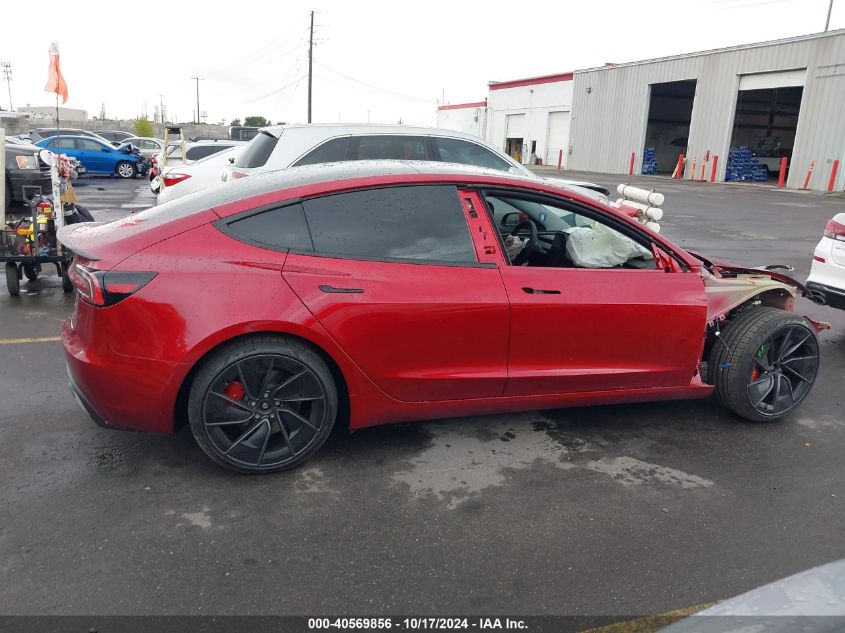 2024 Tesla Model 3 Performance VIN: 5YJ3E1ET4RF793857 Lot: 40569856