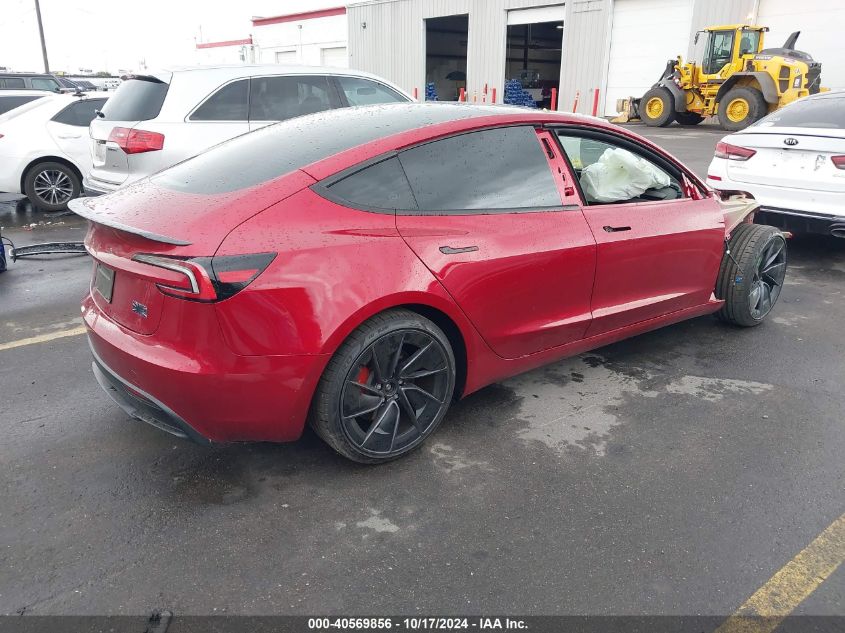 2024 Tesla Model 3 Performance VIN: 5YJ3E1ET4RF793857 Lot: 40569856