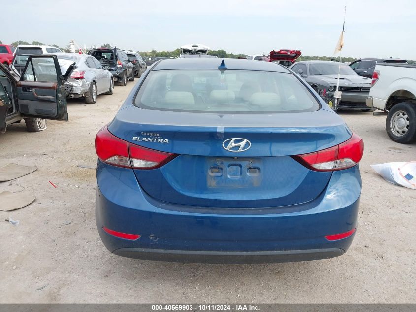 KMHDH4AE5FU389162 2015 Hyundai Elantra Se/Sport/Limited