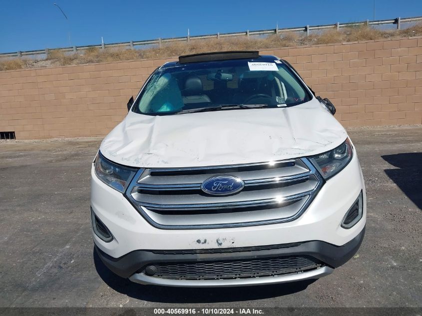 2018 Ford Edge Sel VIN: 2FMPK4J9XJBB82119 Lot: 40569916