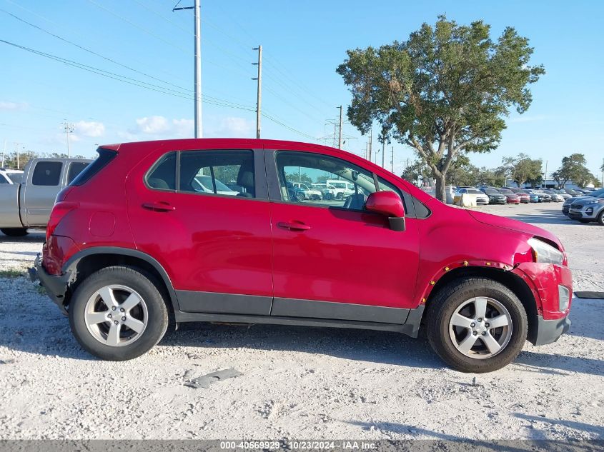 2015 Chevrolet Trax 1Ls VIN: KL7CJPSB2FB096323 Lot: 40569929