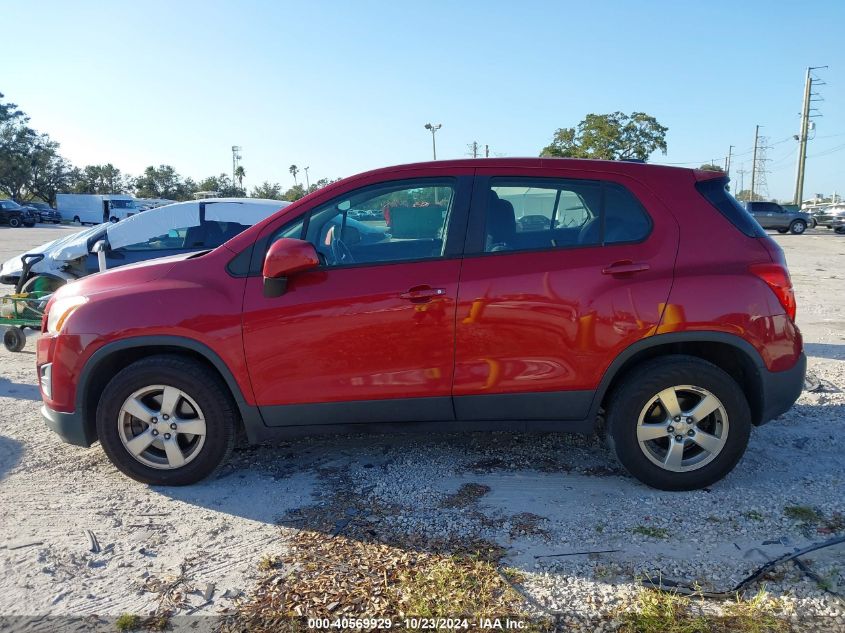 2015 Chevrolet Trax 1Ls VIN: KL7CJPSB2FB096323 Lot: 40569929