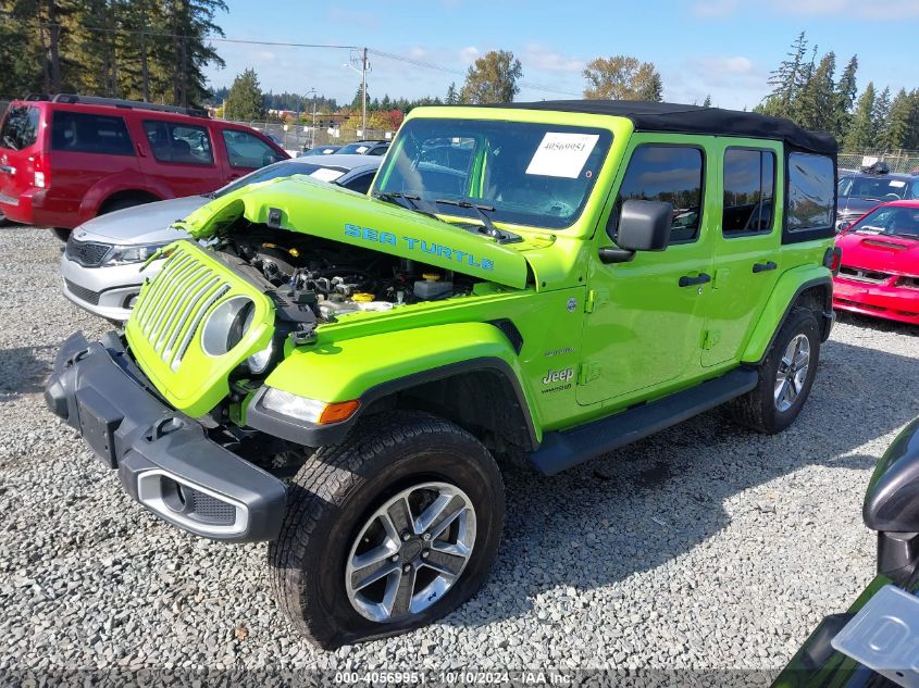 2021 Jeep Wrangler Unlimited Sahara VIN: 1C4HJXEN0MW808722 Lot: 40569951