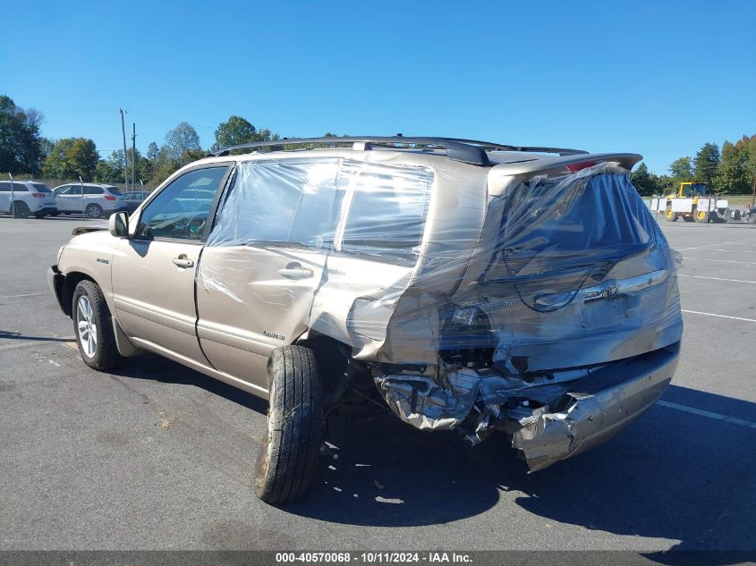 JTEEW21A660020636 2006 Toyota Highlander Hybrid Limited V6