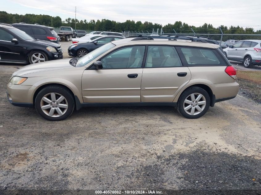 2008 Subaru Outback 2.5I/2.5I L.l. Bean Edition VIN: 4S4BP61C387319102 Lot: 40570082