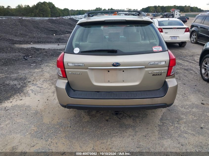 2008 Subaru Outback 2.5I/2.5I L.l. Bean Edition VIN: 4S4BP61C387319102 Lot: 40570082