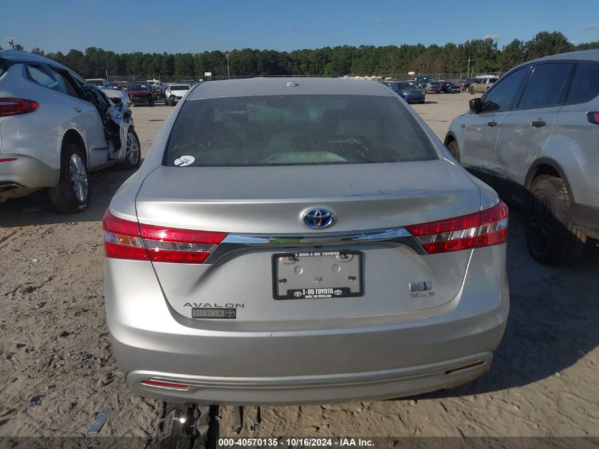 2014 Toyota Avalon Hybrid Xle Touring VIN: 4T1BD1EB3EU022440 Lot: 40570135