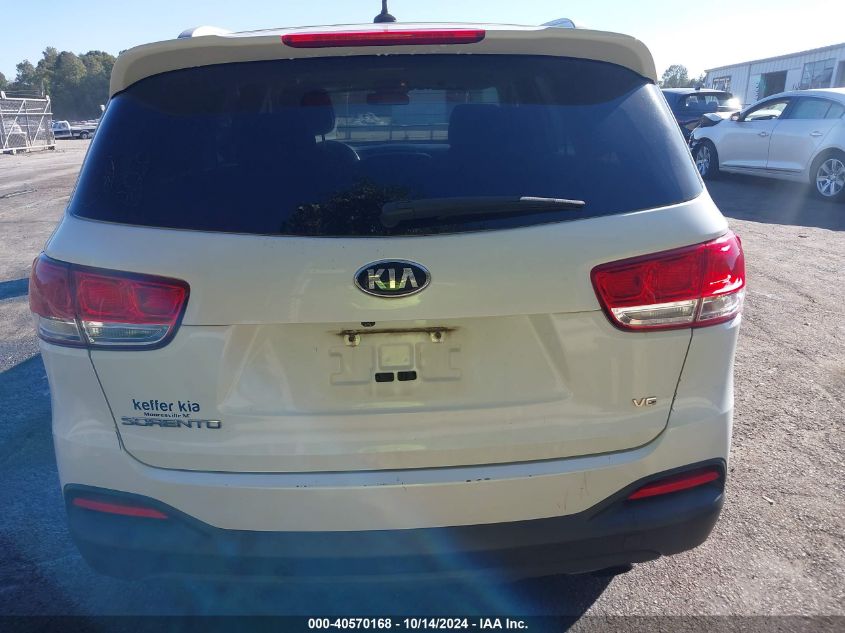 2016 Kia Sorento 3.3L Lx VIN: 5XYPGDA54GG159894 Lot: 40570168