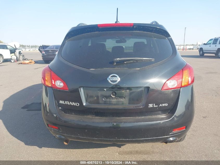 2009 Nissan Murano Sl VIN: JN8AZ18W99W140555 Lot: 40570213