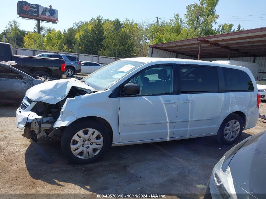 2016 Dodge Grand Caravan Se VIN: 2C4RDGBG4GR182235 Lot: 40570315