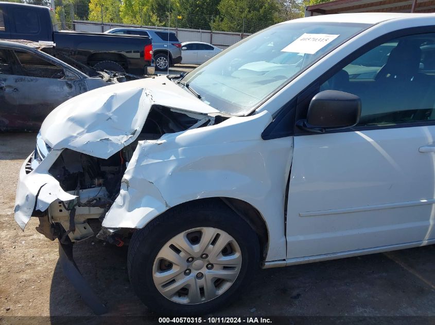 2016 Dodge Grand Caravan Se VIN: 2C4RDGBG4GR182235 Lot: 40570315