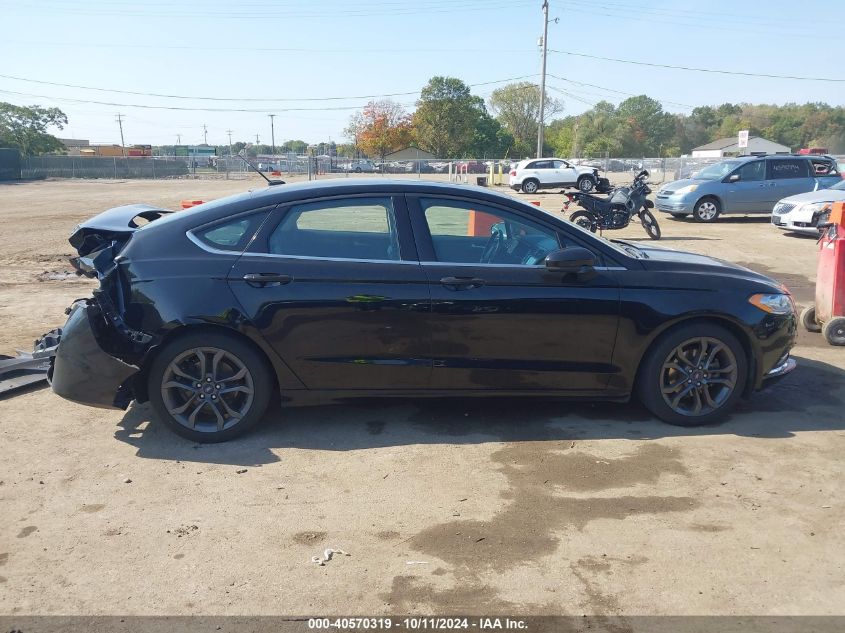 2018 Ford Fusion Se VIN: 3FA6P0H71JR144722 Lot: 40570319