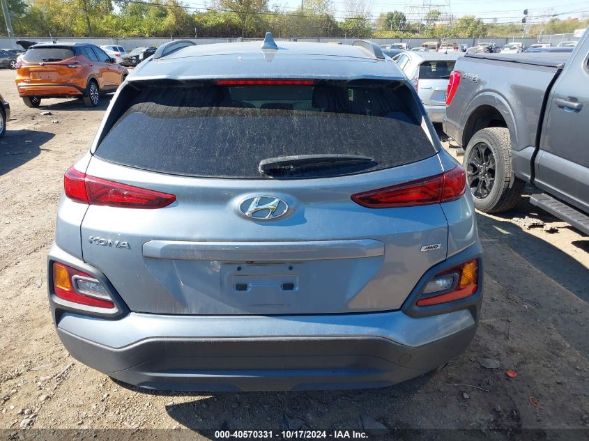 2020 Hyundai Kona Sel Plus VIN: KM8K6CAAXLU552372 Lot: 40570331