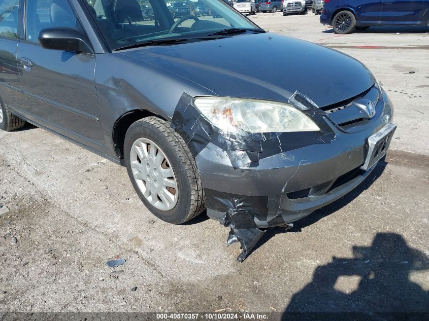 2004 Honda Civic Lx VIN: 2HGES16694H604490 Lot: 40570357