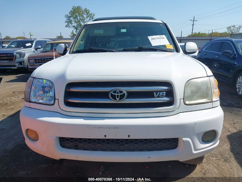 2001 Toyota Sequoia Limited VIN: 5TDZT38A11S001573 Lot: 40570368