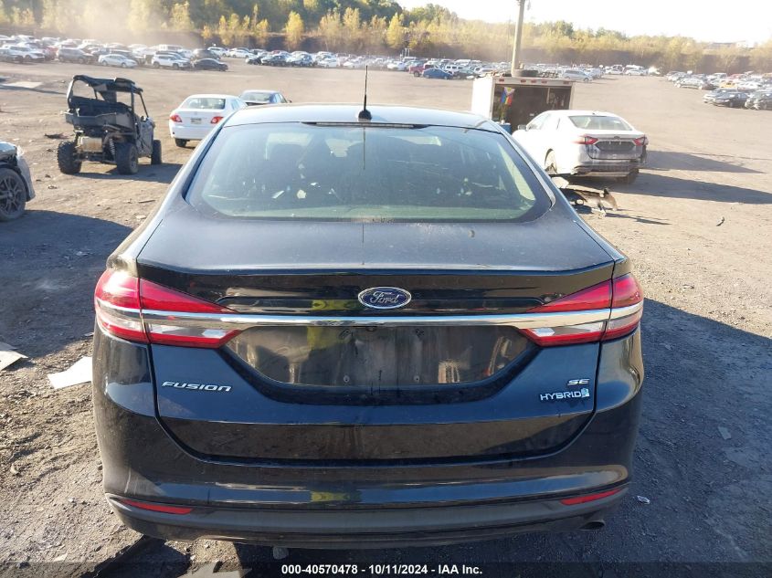 3FA6P0LU8JR151471 2018 Ford Fusion Hybrid Se Hybrid