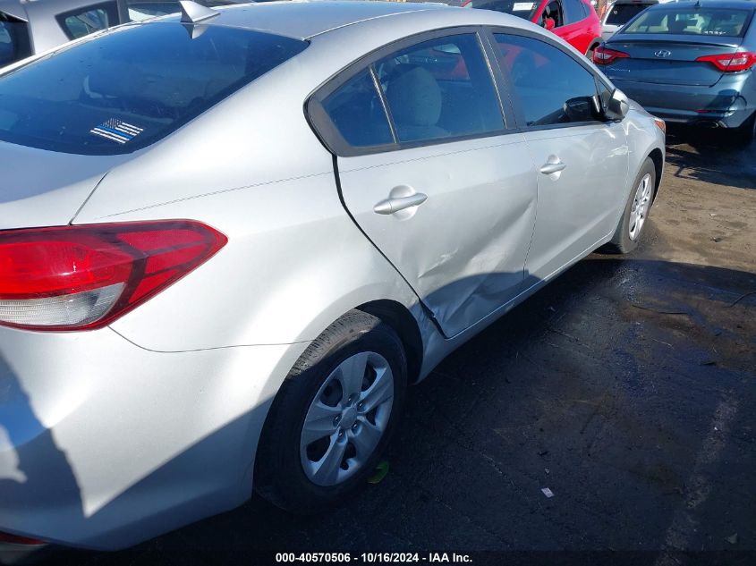 2017 Kia Forte Lx VIN: 3KPFK4A73HE115198 Lot: 40570506