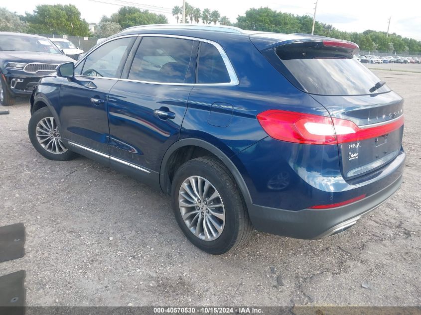 2017 Lincoln Mkx Select VIN: 2LMPJ6KR9HBL52269 Lot: 40570530