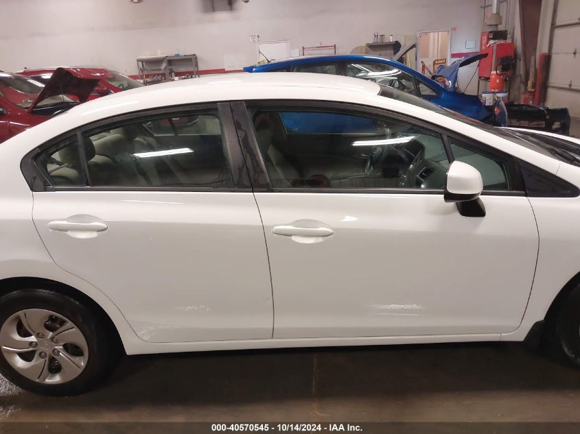 2013 Honda Civic Lx VIN: 19XFB2F55DE077009 Lot: 40570545