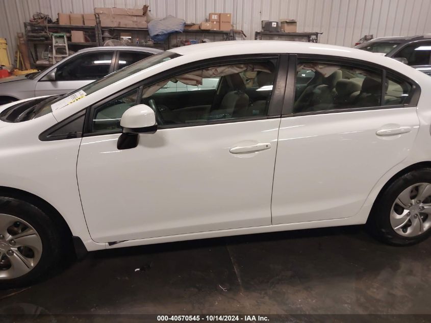 2013 Honda Civic Lx VIN: 19XFB2F55DE077009 Lot: 40570545