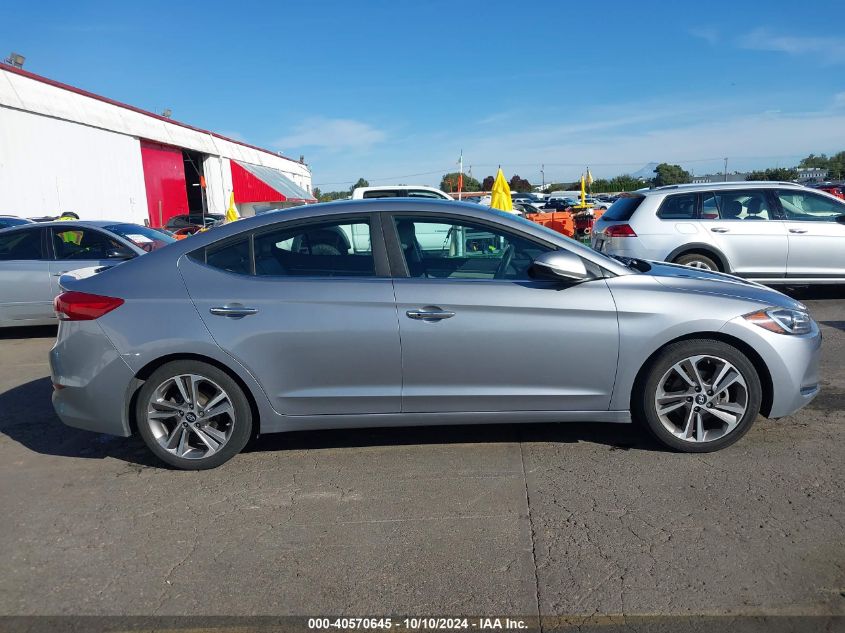 2017 HYUNDAI ELANTRA LIMITED - 5NPD84LF7HH076542