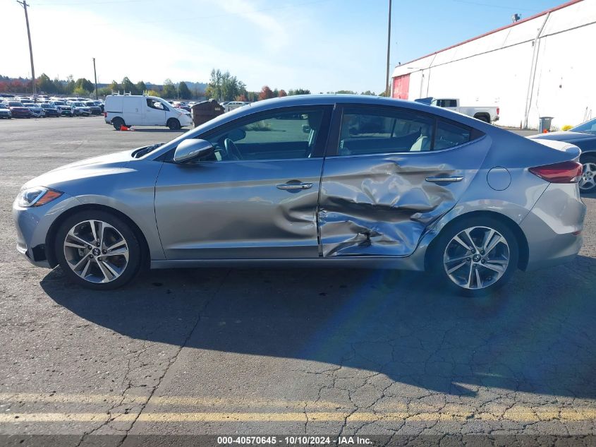 2017 HYUNDAI ELANTRA LIMITED - 5NPD84LF7HH076542