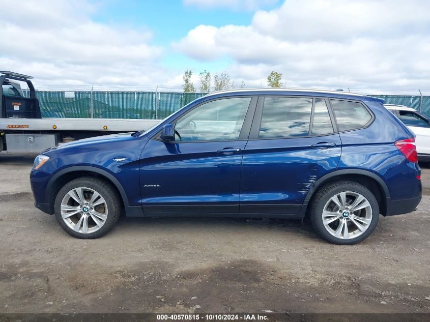 2015 BMW X3 xDrive28I VIN: 5UXWX9C58F0D56210 Lot: 40570815