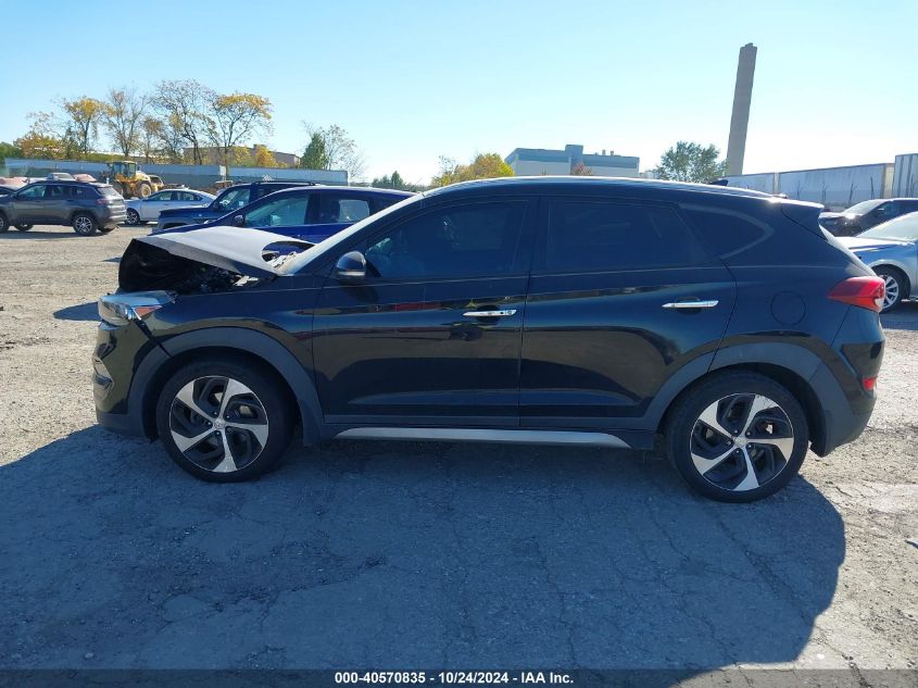 2017 Hyundai Tucson Limited VIN: KM8J3CA26HU328441 Lot: 40570835