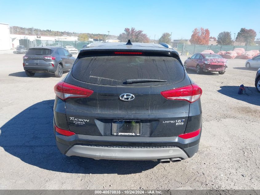 2017 Hyundai Tucson Limited VIN: KM8J3CA26HU328441 Lot: 40570835