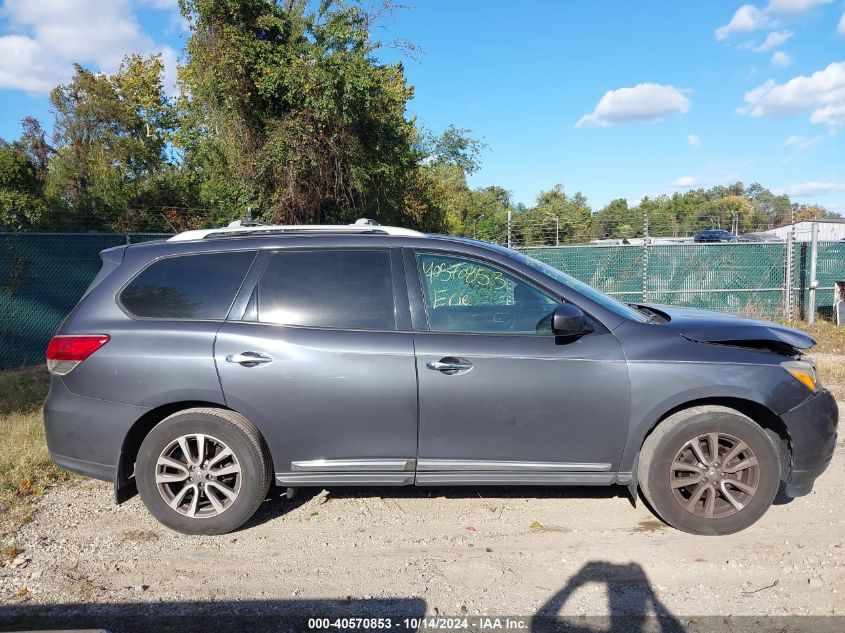 2014 Nissan Pathfinder Sl VIN: 5N1AR2MM8EC676913 Lot: 40570853