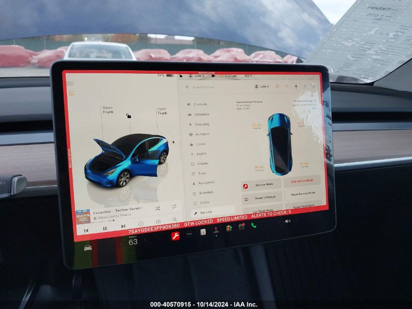 2023 TESLA MODEL Y - 7SAYGDEE3PF909360