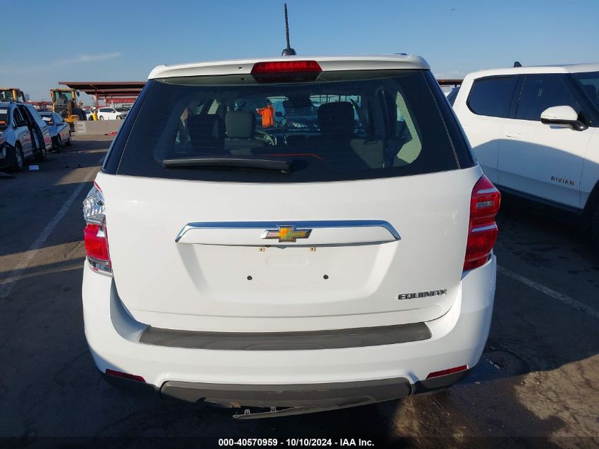 2GNALBEK7G1156401 2016 Chevrolet Equinox Ls