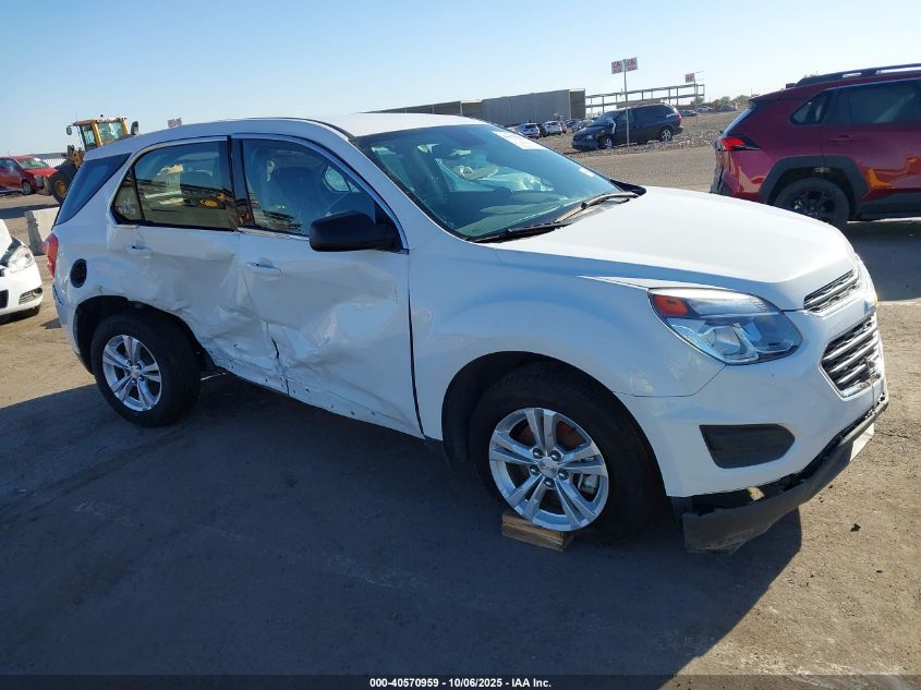 2016 Chevrolet Equinox Ls VIN: 2GNALBEK7G1156401 Lot: 40570959