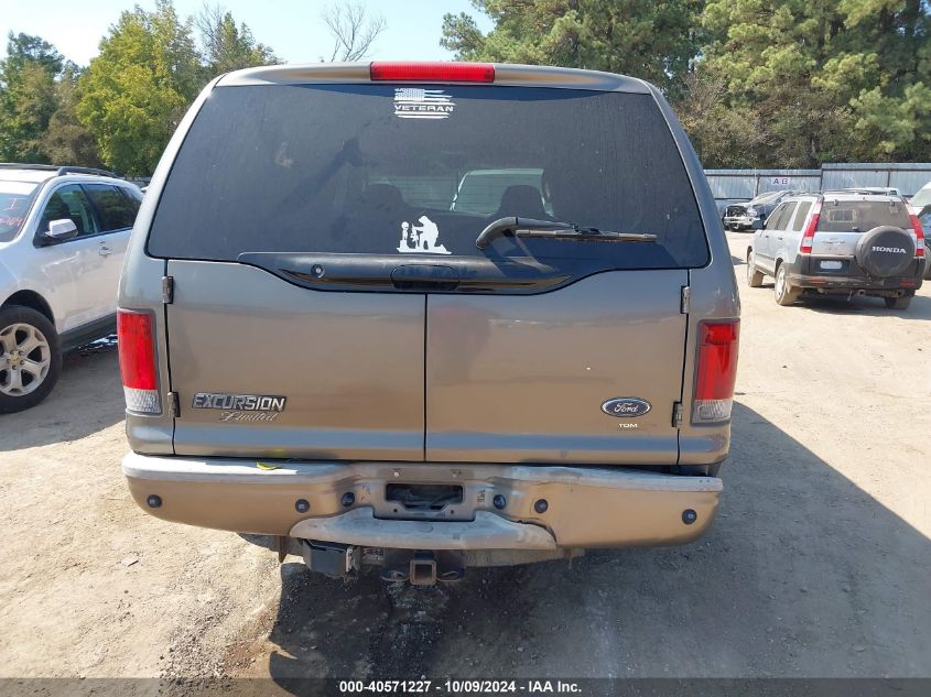 2005 Ford Excursion Limited VIN: 1FMNU42LX5EC82498 Lot: 40571227