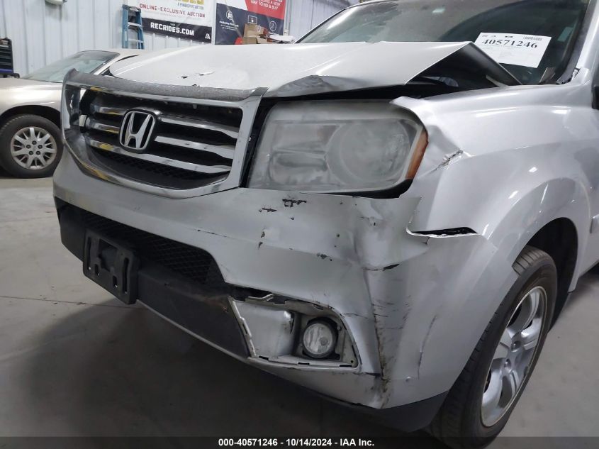 2014 Honda Pilot Ex-L VIN: 5FNYF4H7XEB035003 Lot: 40571246